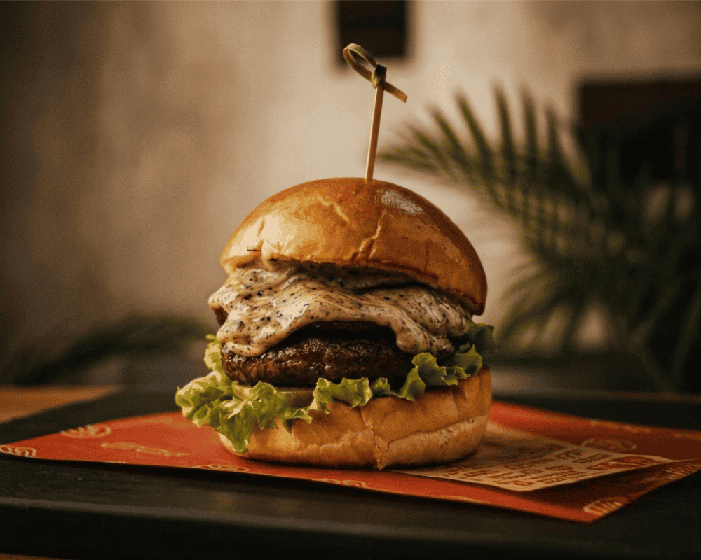 Hamburguesa trufada con mozarella trufado - Bacon Burgers
